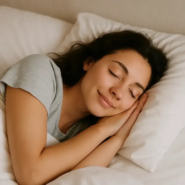 A woman sleeping peacefully